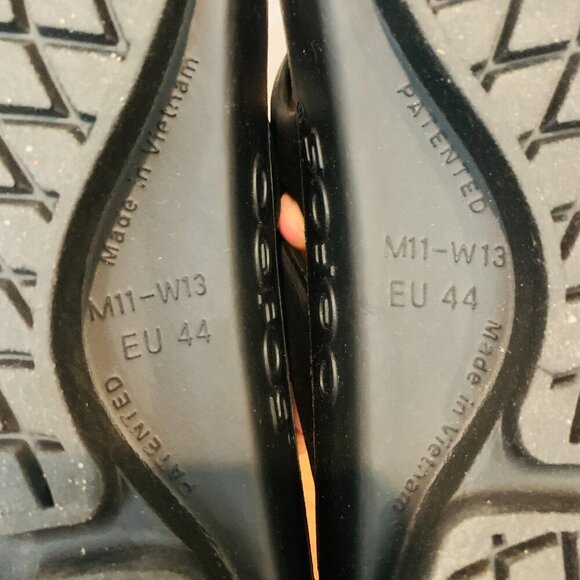 OOFOS OOriginal Sandals Navy Blue Mens 11 Womens 13 Thong Flip Flop - Picture 10 of 16